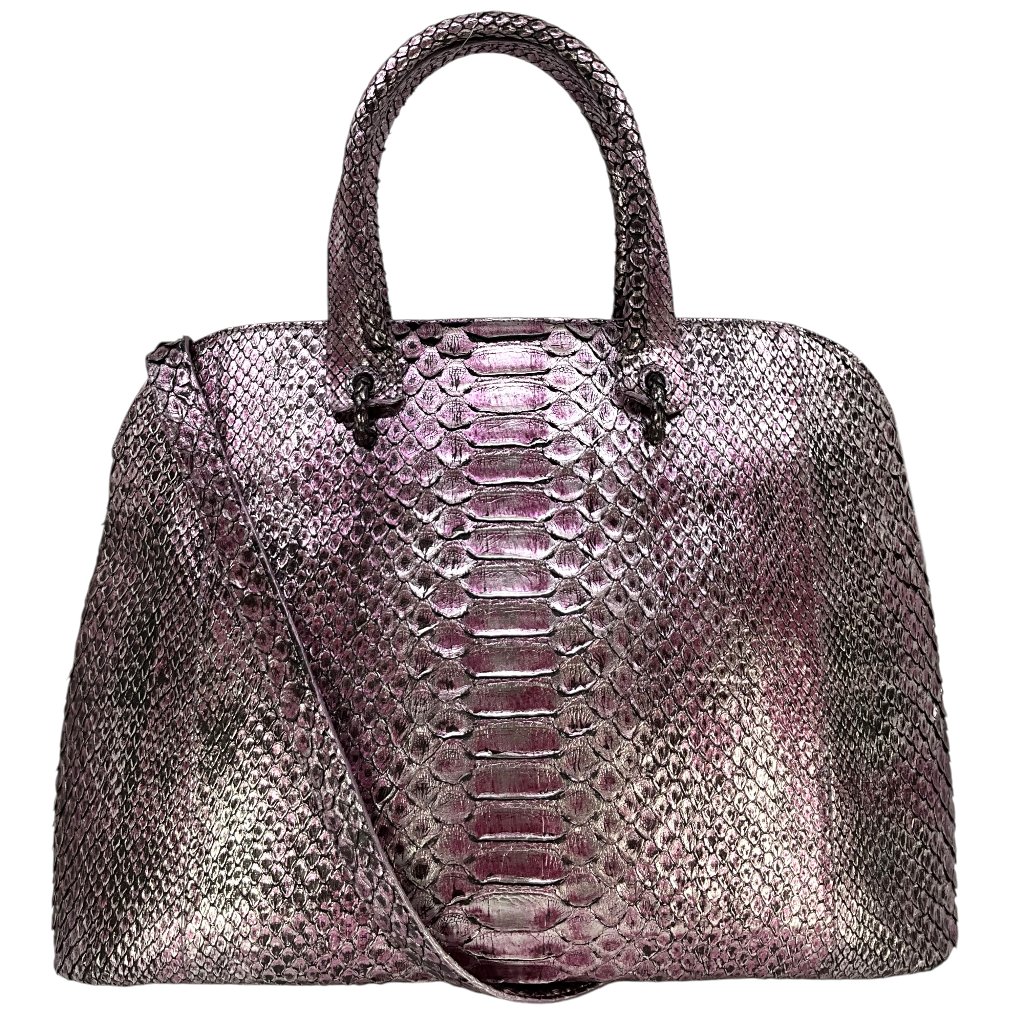 Nancy Gonzalez Medium Python Top Handle Bag